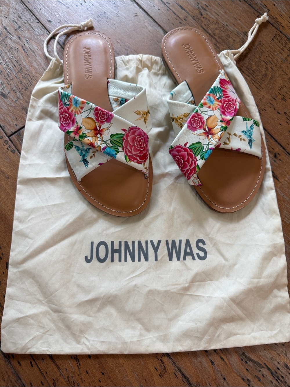 Johnny Was Andra Cross Sandal Sz 7